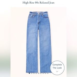 Abercrombie High Rise 90s Relaxed Jeans